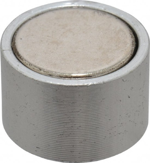 Mag-Mate N750T 10-24 Thread, 3/4" Diam, 1/2" High, 3 Lb Average Pull Force, Neodymium Rare Earth Pot Magnet