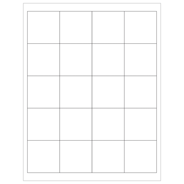 B O X MANAGEMENT, INC. LL111 Tape Logic Inkjet/Laser Labels, LL111, Rectangle, 2in x 2in, White, Case Of 2,000 B O X MANAGEMENT, INC. LL111 Tape Logic Inkjet/Laser Labels, LL111, Rectangle, 2in x 2in, White, Case Of 2,000