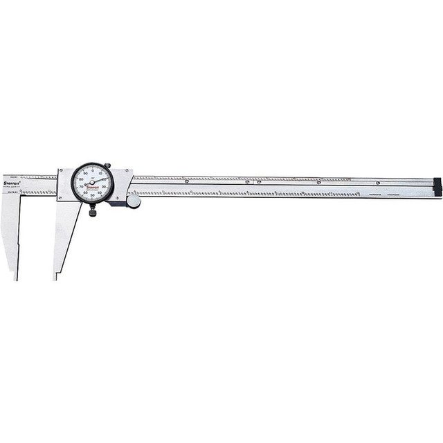 Starrett 65067 Dial Caliper: 12'' Range, 0.001'' Graduation, 0.1'' per Revolution