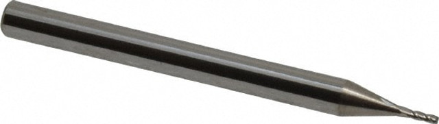 Accupro 12176874 Corner Radius End Mill: 0.0313" Dia, 3/32" LOC, 0.005" Radius, 4 Flutes, Solid Carbide