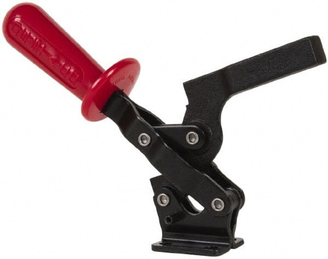 De-Sta-Co 518 Manual Hold-Down Toggle Clamp: Vertical, 500 lb Capacity, Solid Bar, Flanged Base