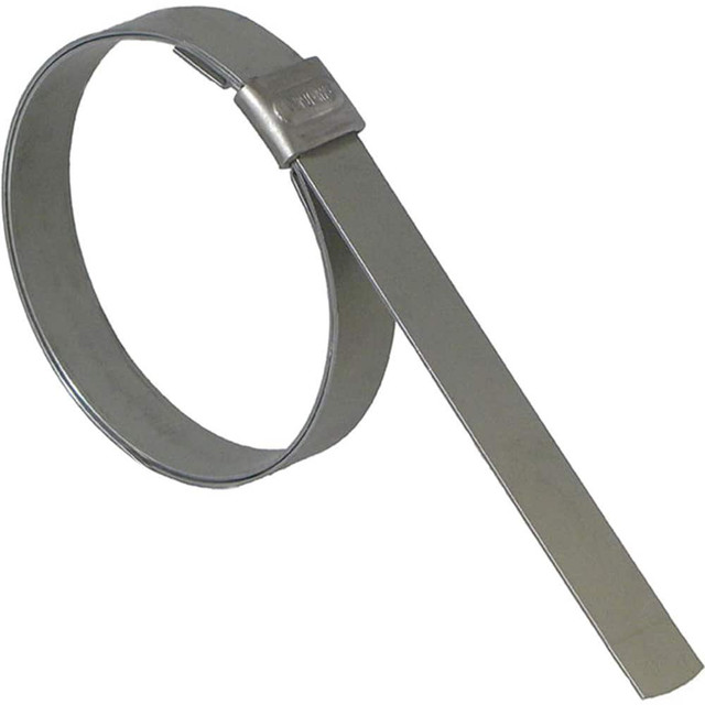 Band-It JS3459 Band Clamps; Clamp Type: Preformed Jr Smooth ID Clamp ; Minimum Diameter (Decimal Inch): 2.0000 ; Minimum Diameter (Fractional Inch): 2 ; Material: Galvanized Carbon Steel ; Number of Pieces: 100 ; Includes: 100/Box