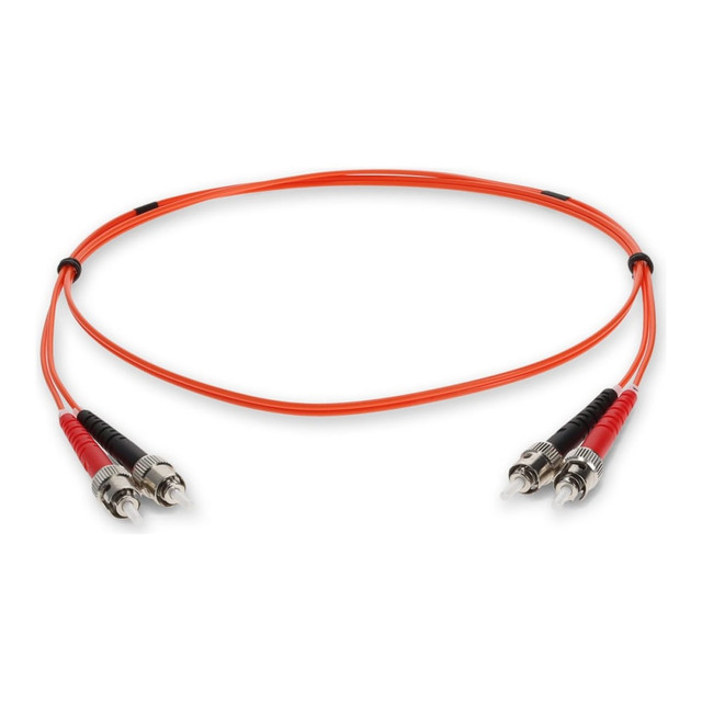 ADD-ON COMPUTER PERIPHERALS, INC. AddOn ADD-ST-ST-2M6MMF  2m ST OM1 Orange Patch Cable - Patch cable - ST/UPC multi-mode (M) to ST/UPC multi-mode (M) - 2 m - fiber optic - duplex - 62.5 / 125 micron - OM1 - halogen-free - orange