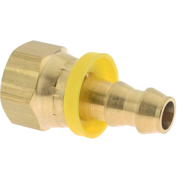 Dixon Valve & Coupling 2780606C Barbed Push-On Hose Female Connector: 3/8" NPSM, Brass, 3/8" Barb