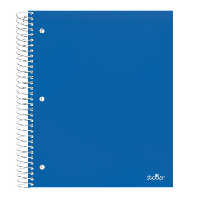 OFFICE DEPOT OD714901  Brand Stellar Poly Notebook, 8-1/2in x 11in, 3 Subject, College Ruled, 150 Sheets, Blue