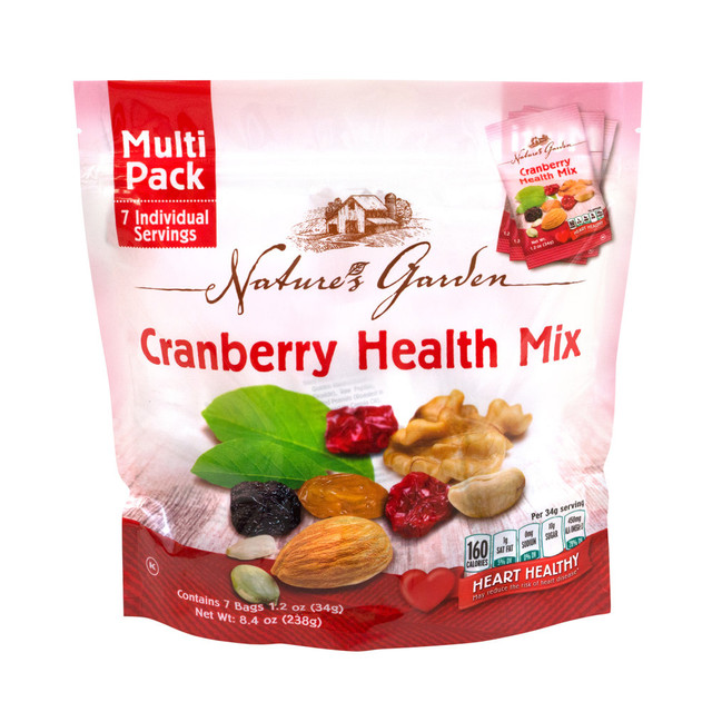 KERVAN USA LLC Nature's Garden 294-00005 Natures Garden Cranberry Health Mix, 1.2 Oz, 7 Pouches Per Bag, Pack Of 6 Bags