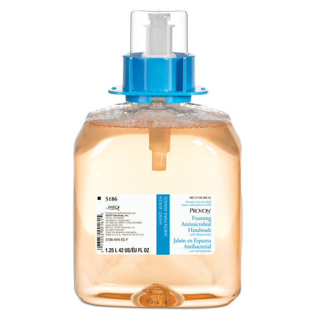 GOJO INDUSTRIES INC 518604 GOJO PROVON FMX-12 Antimicrobial Foam Hand Wash Soap, Unscented, 42.24 Oz Bottle