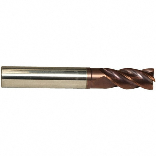 Emuge 1998A.0625 5/8" Diam 4-Flute 38° Solid Carbide 0.008" Chamfer Length Square Roughing & Finishing End Mill