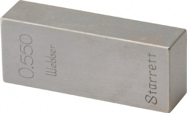 Value Collection 630-23556 Rectangle Steel Gage Block: 0.55", Grade 0