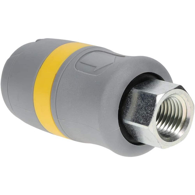 Parker PBH-251-4FP Pneumatic Hose Coupling: 1/4" Thread, 1/4" Body Dia, Industrial Interchange