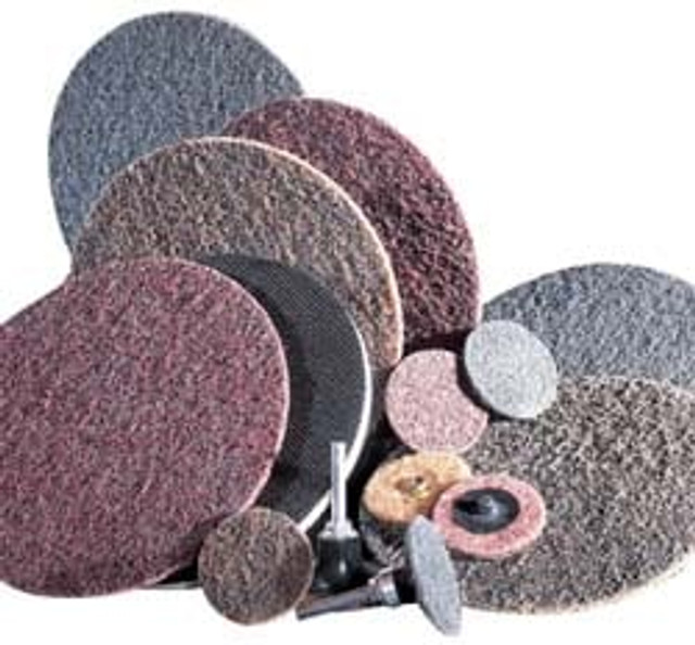 Brite Star 8403541/4102841 Quick-Change Disc: Roloc TS, 1" Disc Dia, 11 Grit, Aluminum Oxide, Non-Woven