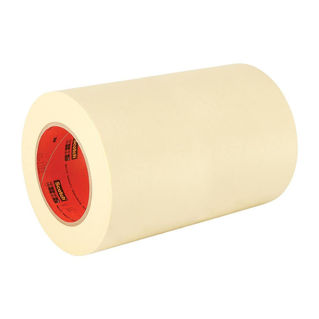 3M Masking Tape: 12" Wide, 60 yd Long, 4.4 mil Thick, Natural 888519160299