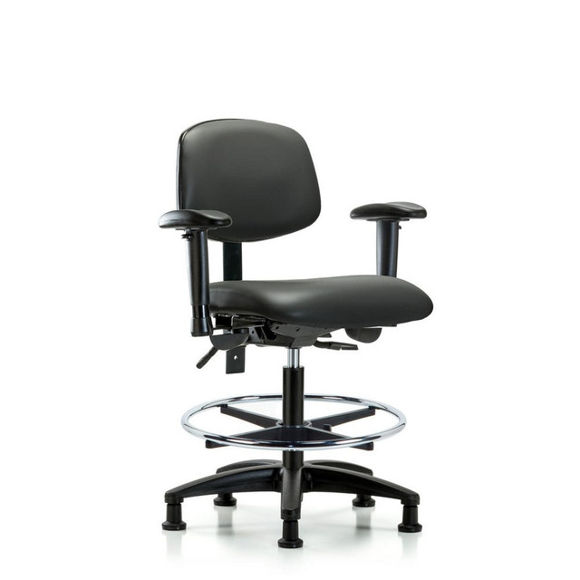 Blue Ridge Ergonomics MSC50145 Task Chair: Vinyl, Carbon