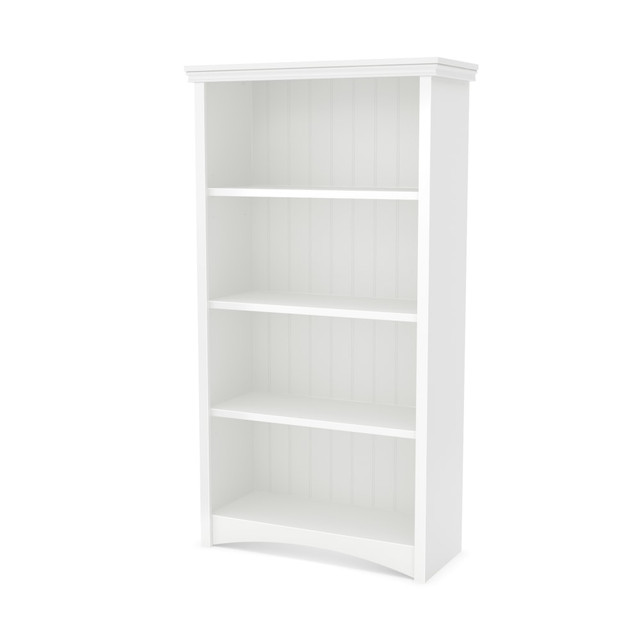 SOUTH SHORE IND LTD 7360767 South Shore Gascony 58inH 4-Shelf Bookcase, Pure White