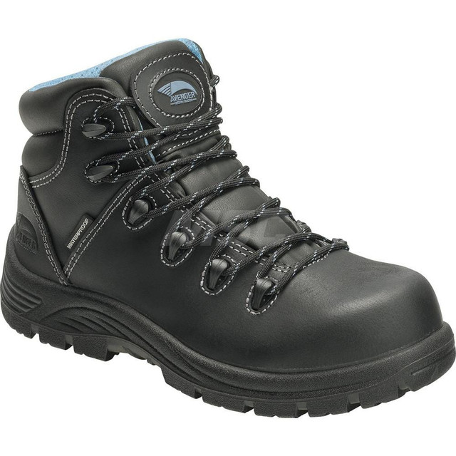 Footwear Specialities Int'l A7127-9.5W Work Boot: 6" High, Leather, Composite & Safety Toe, Safety Toe