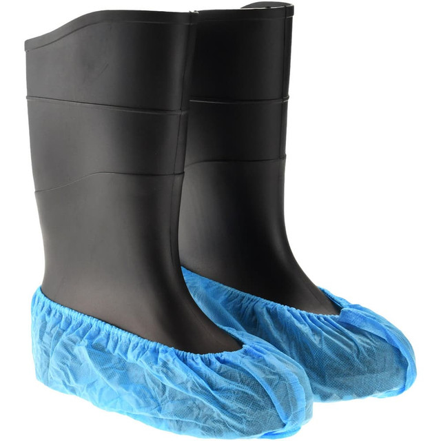 PRO-SAFE SC-PP-40B Shoe Cover: Water-Resistant, Polypropylene, Blue
