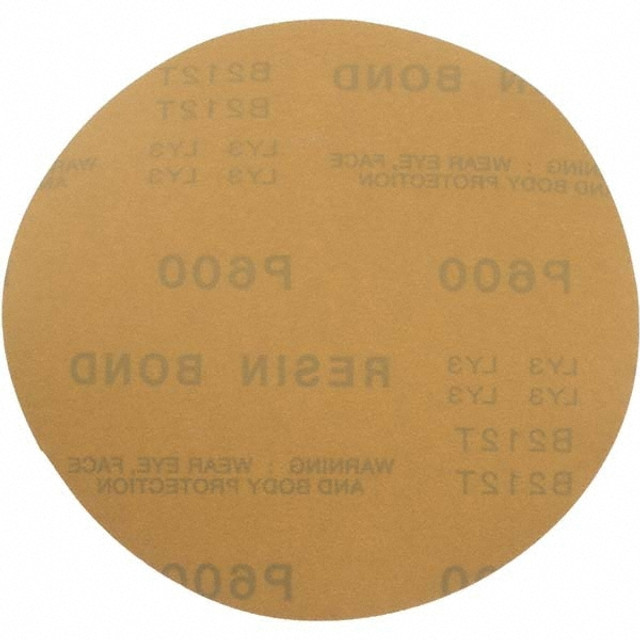 MSC 809775-06988 Hook & Loop Disc: 6" Disc Dia, 600 Grit, Coated, Aluminum Oxide