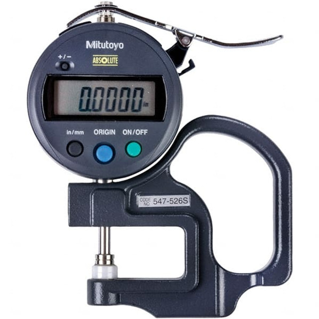 Mitutoyo 547-526S 0mm to 12mm Measurement, 0.001mm Resolution Electronic Thickness Gage