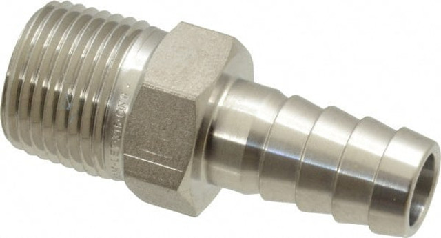 Ham-Let 3001304 Pipe Hose Connector: 3/8" Fitting, 316 Stainless Steel