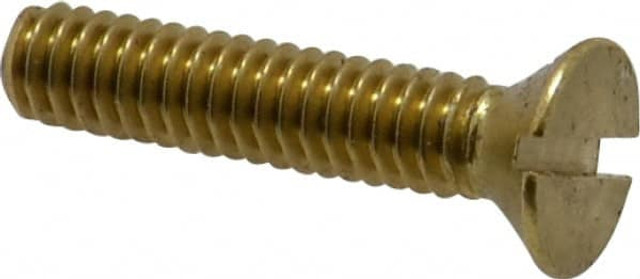 Value Collection R52000303 Machine Screw: 1/4-20 x 1-1/4", Flat Head, Slotted