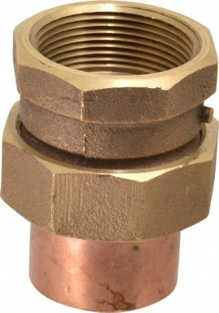NIBCO B259050 Cast Copper Pipe Union: 1-1/2" Fitting, C x F, Pressure Fitting