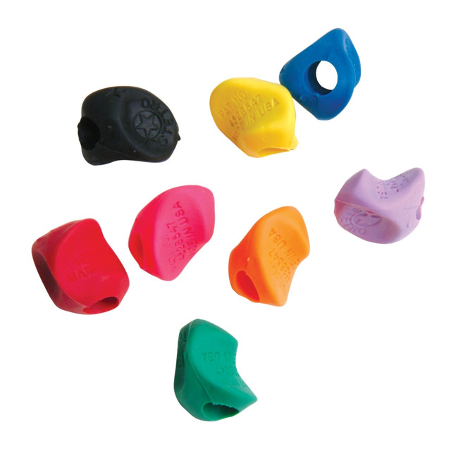 ROSE MOON, INC. JRMST144 J.R. Moon Pencil Co. Stetro Pencil Grips, 1 1/2in x 1in, Multicolor, Pack Of 144 ROSE MOON, INC. JRMST144 J.R. Moon Pencil Co. Stetro Pencil Grips, 1 1/2in x 1in, Multicolor, Pack Of 144
