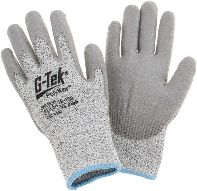 PIP 16-150/XS Cut-Resistant Gloves: Size XS, ANSI Cut A2, Polyurethane, Synthetic