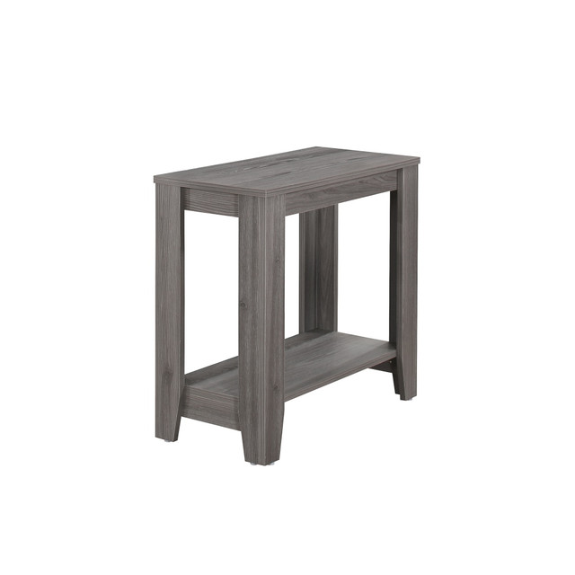 MONARCH PRODUCTS I 3118 Monarch Specialties Side Table, With Shelf, Rectangle, Gray