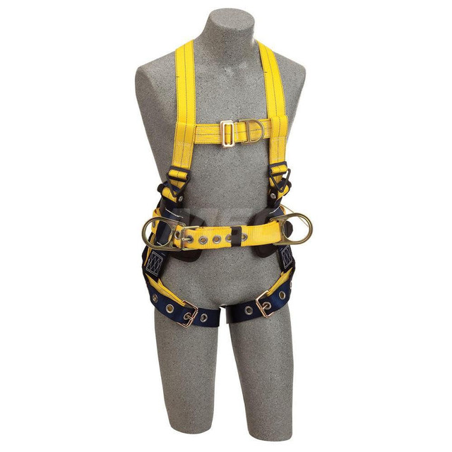 DBI-SALA 7012151407 Fall Protection Harnesses: 420 Lb, Construction Style, Size X-Large, For Climbing & Positioning, Polyester, Back Front & Side