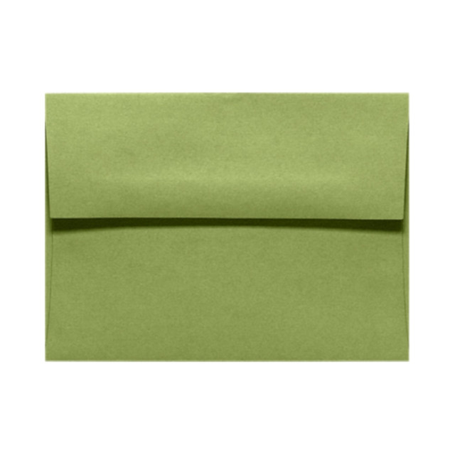 ACTION ENVELOPE EX4875-27-1M LUX Invitation Envelopes, A6, Gummed Seal, Avocado Green, Pack Of 1,000
