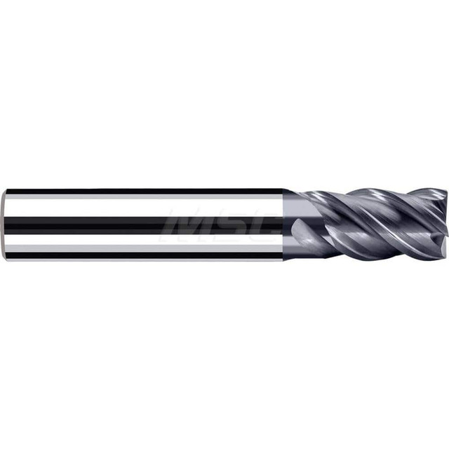 Fraisa P98402530 Square End Mill: 1/2" Dia, 3/4" LOC, 4 Flute, Solid Carbide