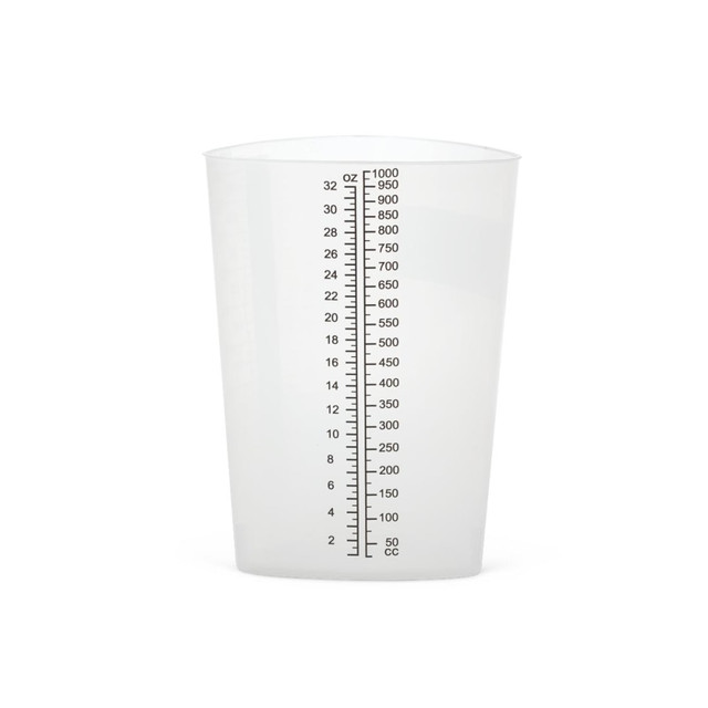 MEDLINE INDUSTRIES, INC. DYND80419 Medline Graduated Triangular Intake/Output Containers, 1 Qt, Black, Pack Of 200