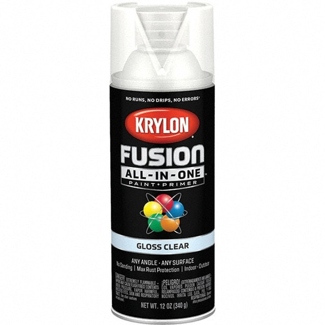 Krylon K02705007 Acrylic Enamel Spray Paint: Clear, Gloss, 12 oz