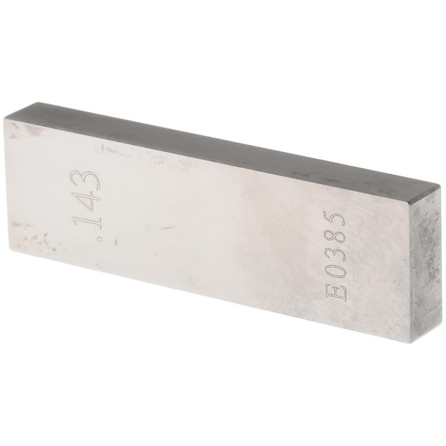 Value Collection 630-31436 Rectangle Steel Gage Block: 0.143", Grade AS-1