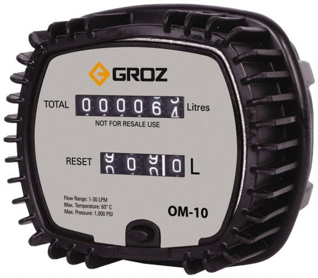 PRO-LUBE OM-10Q/1-2/N 1/2" NPT Port Mechanical Oil Flowmeter