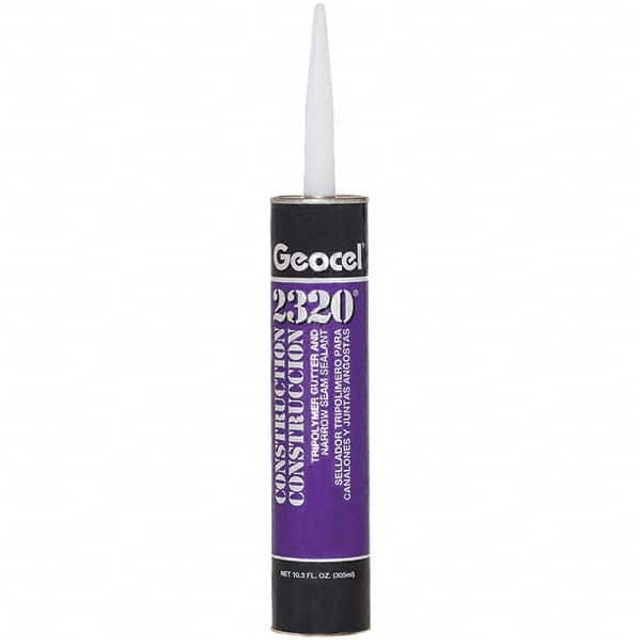 Geocel GC67101 Seam Sealant: 10.3 oz Tube, White, Tripolymer