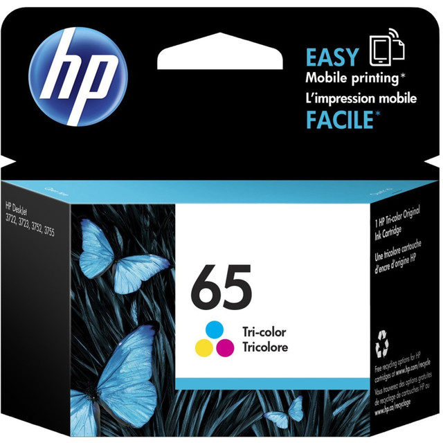 HP INC. HP N9K01AN  65 Tri-Color Ink Cartridge, N9K01AN