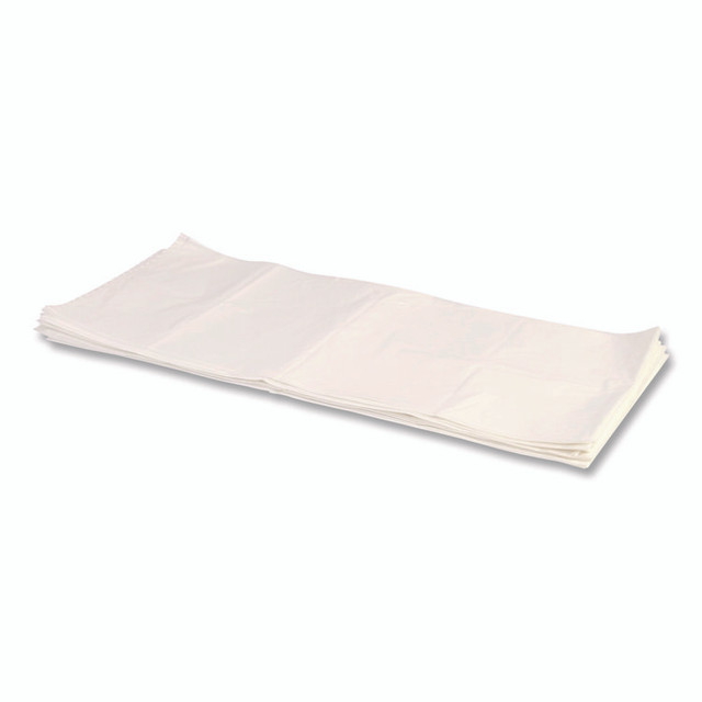 HERITAGE Z6646WNR01 Mineral-Reinforced High-Density Waste Can Liners, 33 gal, 22.1 mic, 33" x 46", Natural, 25 Bags/Roll, 10 Rolls/Carton