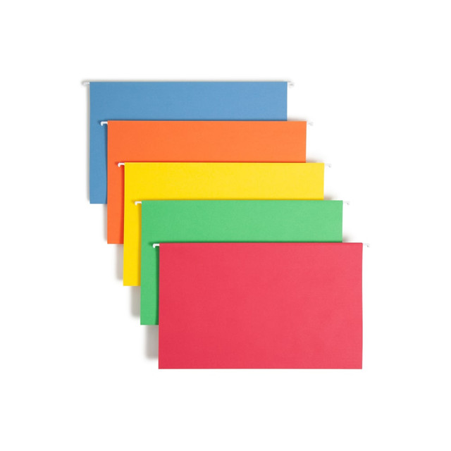 SMEAD MFG CO 64159 Smead Hanging File Folders, Legal Size, Assorted Bright Colors, Pack Of 25 Folders