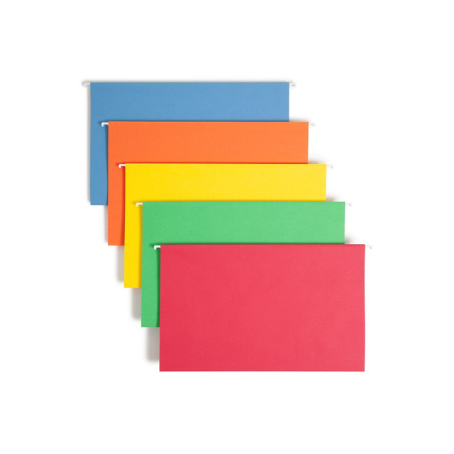 SMEAD MFG CO 64159 Smead Hanging File Folders, 1/5-Cut Tabs, Legal Size, Assorted Bright Colors, Pack Of 25 Folders (64159) SMEAD MFG CO 64159 Smead Hanging File Folders, 1/5-Cut Tabs, Legal Size, Assorted Bright Colors, Pack Of 25 Folders (64159)