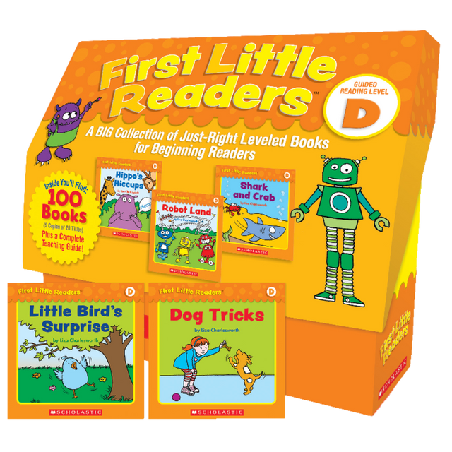 SCHOLASTIC INC 811146 Scholastic Teacher Resources First Little Readers: Guided Reading Classroom Kit, Level D, Pre-K to 2nd Grade