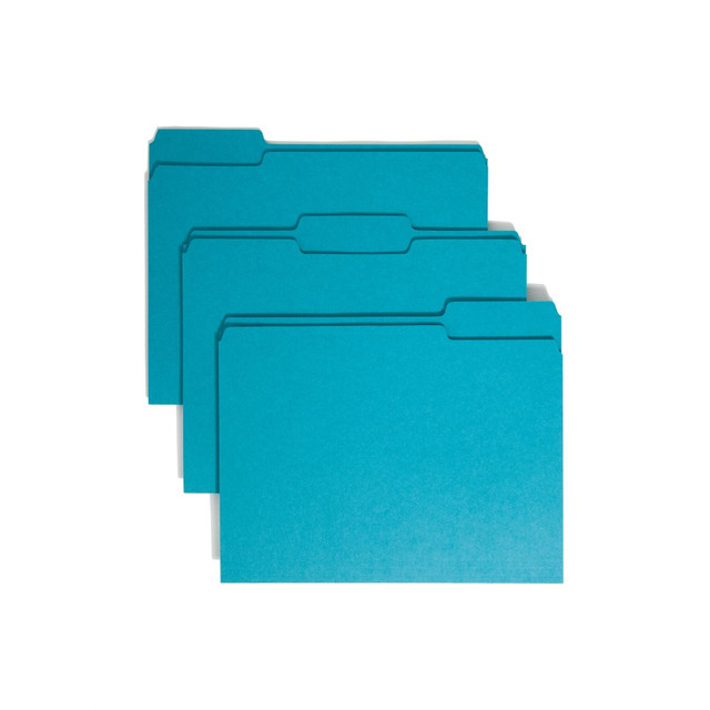 SMEAD MFG CO 53LTL Smead Color File Folders, Letter Size, 1/3 Cut, Teal, Box Of 100 SMEAD MFG CO 53LTL Smead Color File Folders, Letter Size, 1/3 Cut, Teal, Box Of 100