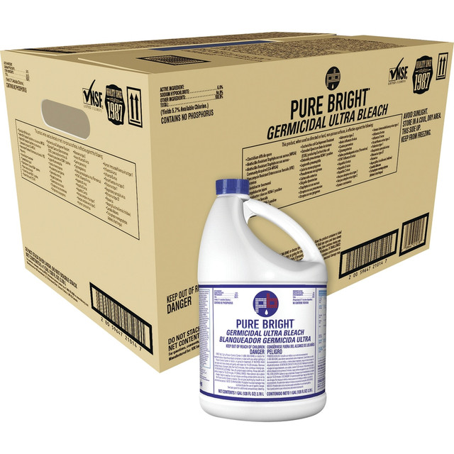 A hard surface cleaner, sanitizer and laundry detergent in one!  Use as an industrial cleaner/sanitizer. Great for restaurants, hospitals, schools and other government facilities.  5.25% active ingredient, and highly filtered.
