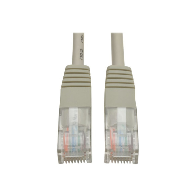 TRIPP LITE N002-006-GY Eaton Tripp Lite Series Cat5e 350 MHz Molded (UTP) Ethernet Cable (RJ45 M/M), PoE - Gray, 6 ft. (1.83 m) - Patch cable - RJ-45 (M) to RJ-45 (M) - 6 ft - UTP - CAT 5e - molded, stranded - gray
