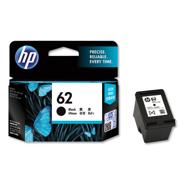 HEWLETT PACKARD SUPPLIES HP C2P04AN HP 62, (C2P04AN) Black Original Ink Cartridge