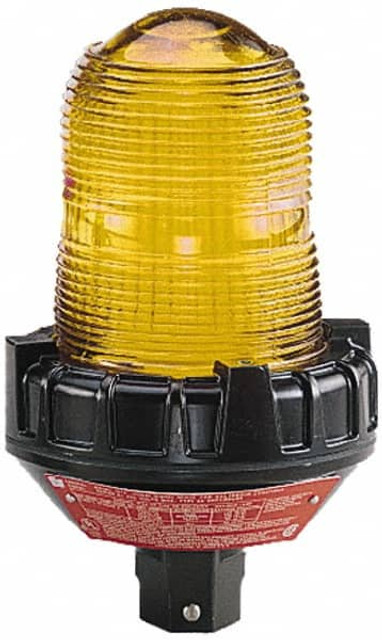 Federal Signal Corp 151XST-120A Strobe Light: Amber, Pipe Mount, 120VAC