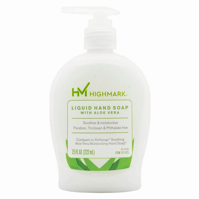 OFFICE DEPOT 1000052209 Highmark Aloe Liquid Hand Soap, Floral Scent, 7.5 Oz, White
