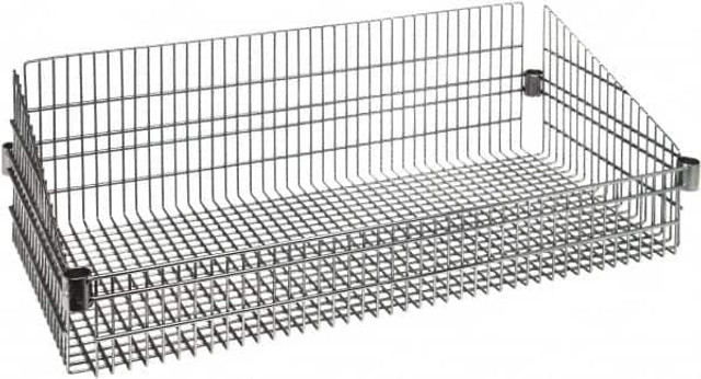 Quantum Storage BSK1824C Wire Basket Wire Shelving: 800 lb Shelf Capacity, 0 Shelf