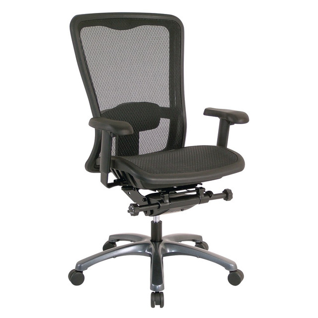 OFFICE STAR PRODUCTS Office Star 93720  ProGrid High-Back Managers Chair, Black/Titanium