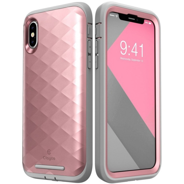 I BLASON LLC CL-IPHX-HRA-RG i-Blason Hera iPhone X Case - For Apple iPhone X Smartphone - Rose Gold - Polycarbonate, Thermoplastic Polyurethane (TPU)